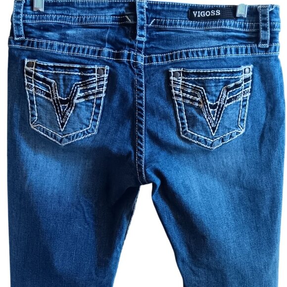 Vigoss Womens Jeans s 12 Heritage Fit Denim Capri Jeans 36" - Picture 4 of 6